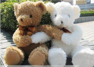 ILOOP 可爱害羞熊公仔 磁铁熊 毛绒玩具 生日礼物 浅棕害羞熊 害羞熊50厘米